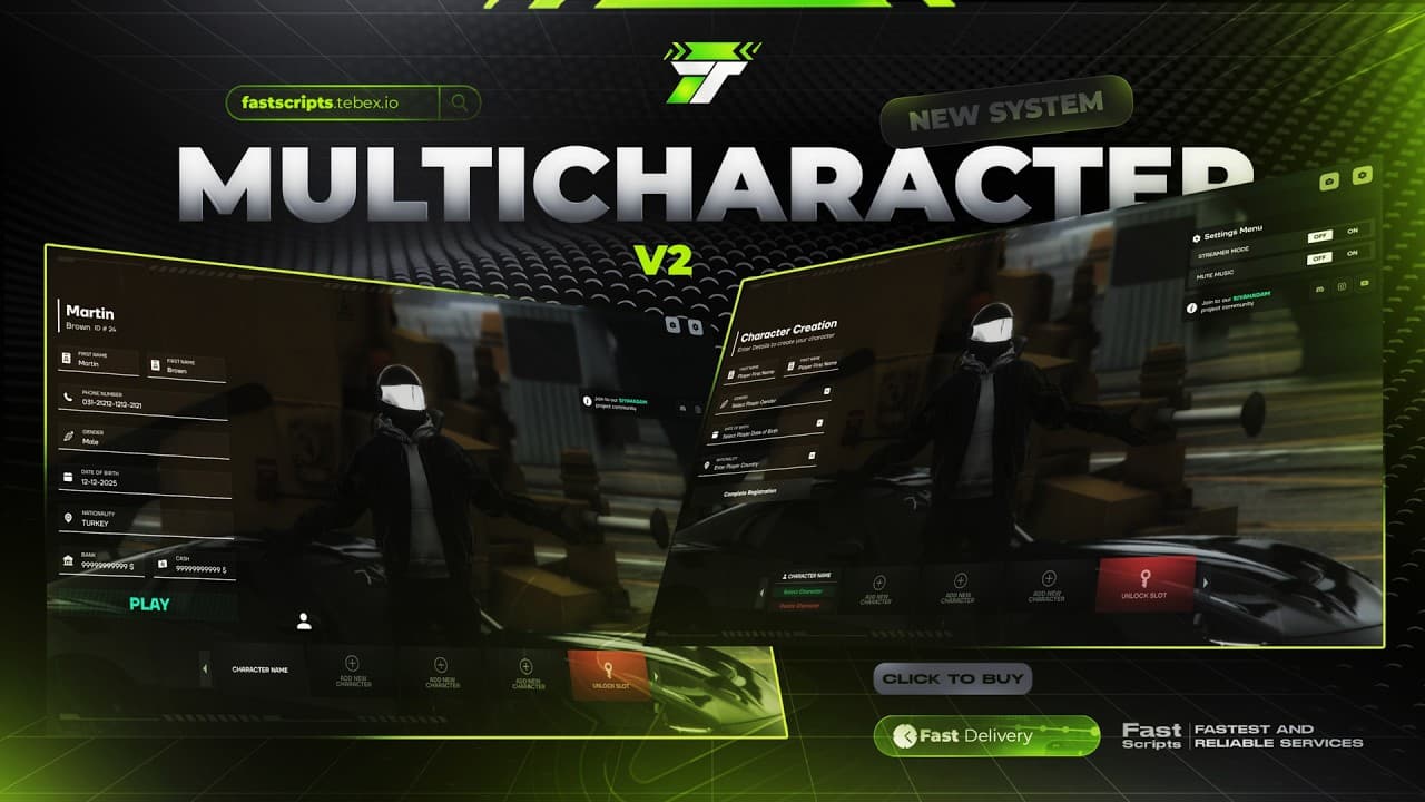 Multicharacter v2 tanıtım videosu